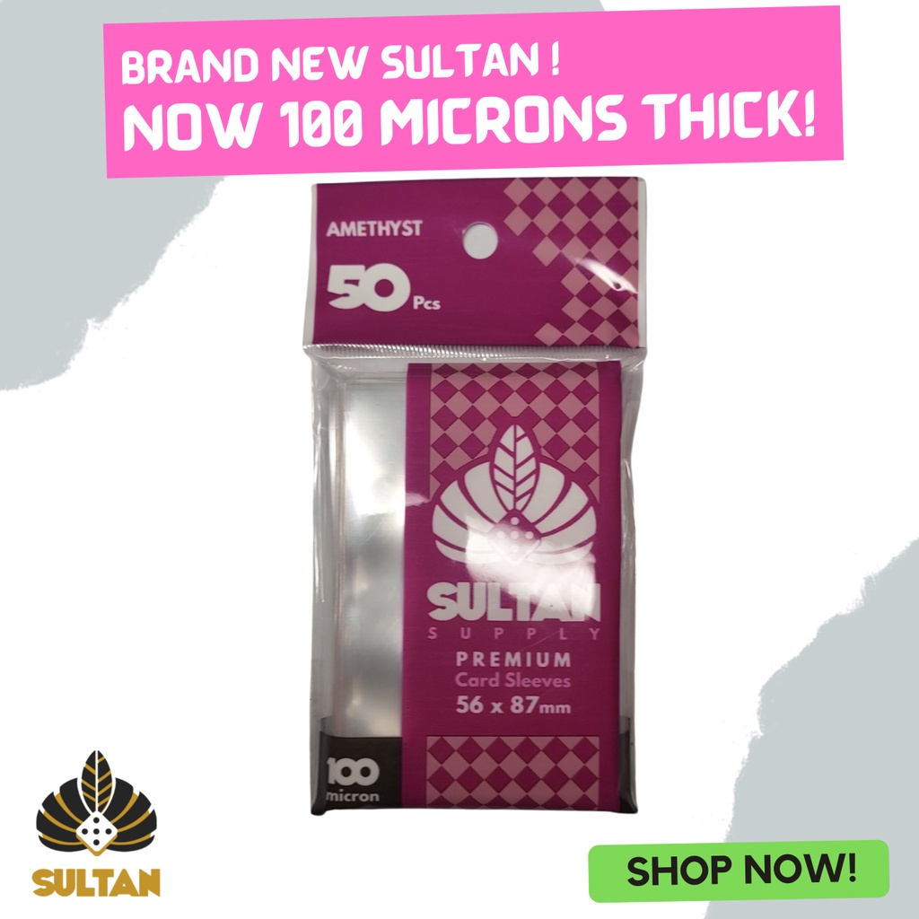 Sultan Supply Premium Card Sleeves 56 x 87 Standard USA Amethyst KPOP