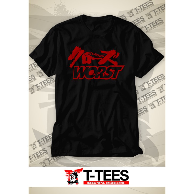 Crows - Worst (Logo, Black/Red Text) | Shopee Philippines