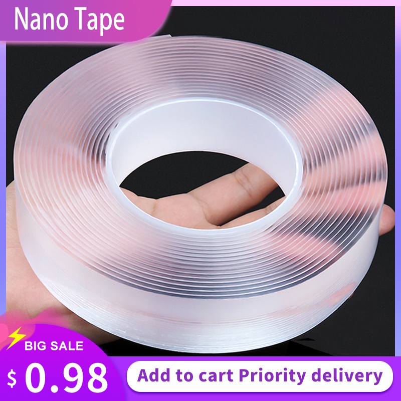1/2/3/5M Nano Tape Double Sided Tape Transparent Reusable