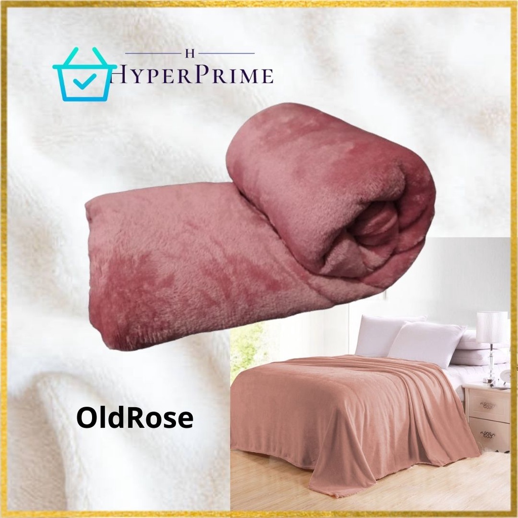 Micro Plush Coral Fleece Blanket Double Size Shopee Philippines