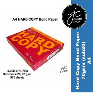 Hard Copy Bond Paper Ream (Short, Long, A4, A3)