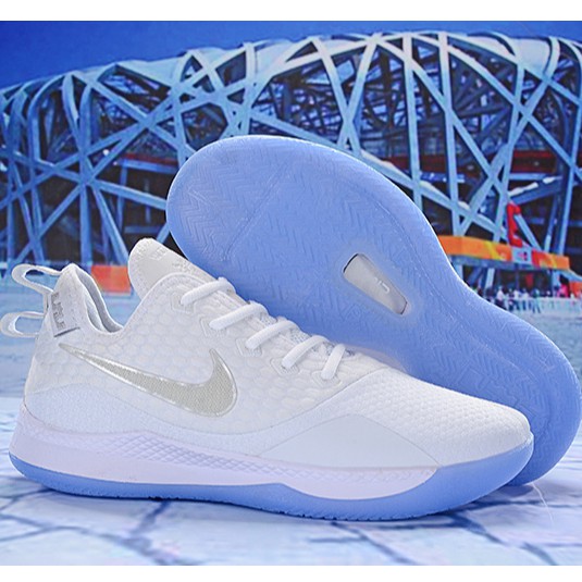 Solid white basketball shoes store