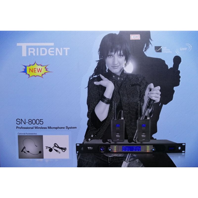 Trident SN8005 lapel mic Professional wireless lapel mic Uhf wireless