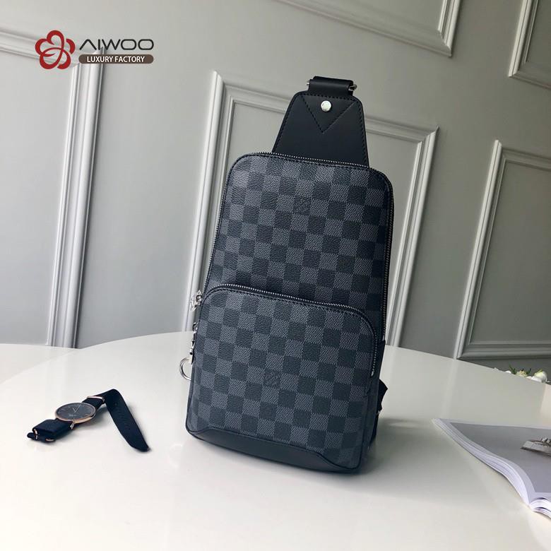 original version-LV top goods N41719. This Damier Graphite canvas