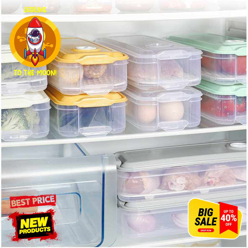 Food Container Box Refrigerator Storage Box Drain Hole SW805 ...
