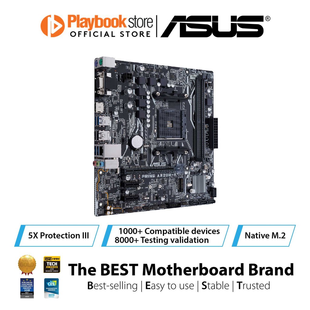 ASUS Prime A320MK AMD A320 Uatx Motherboard Ddr4 3200Mhz / 90Mb0Tv0
