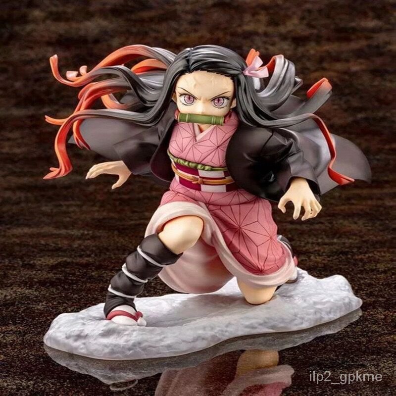 Kamado Nezuko Anime Figure Kimetsu no Yaiba Tanjirou Zenitsu PVC Action ...