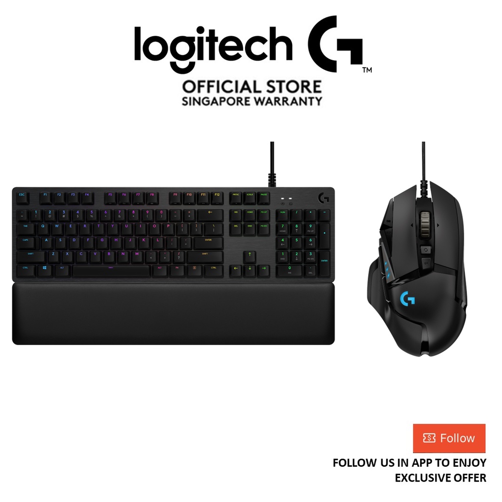 Logitech G G500 Series Bundle G513 RGB Mechanical Gaming Keyboard ...