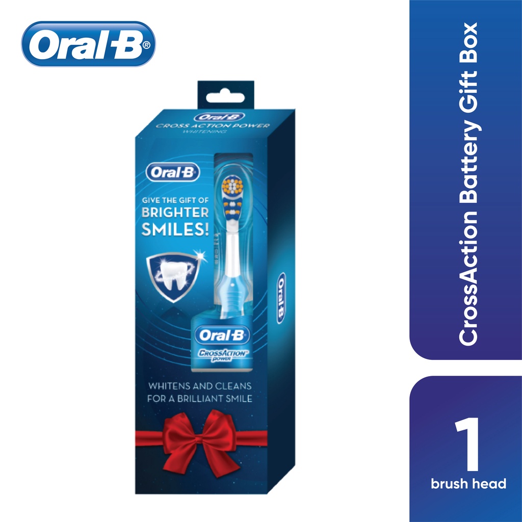 Braun Oral B Oral B Cross Action Battery Gift Box B1010 Shopee