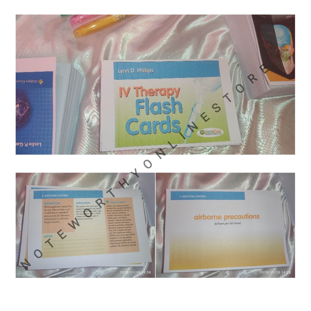 NCLEX RN Nursing Licensure Review IV Therapy Flashcards | Shopee ...