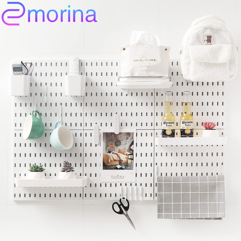 Wall Shelf Pegboard Dish Rack Kit Hole Board for Wall Home Decor