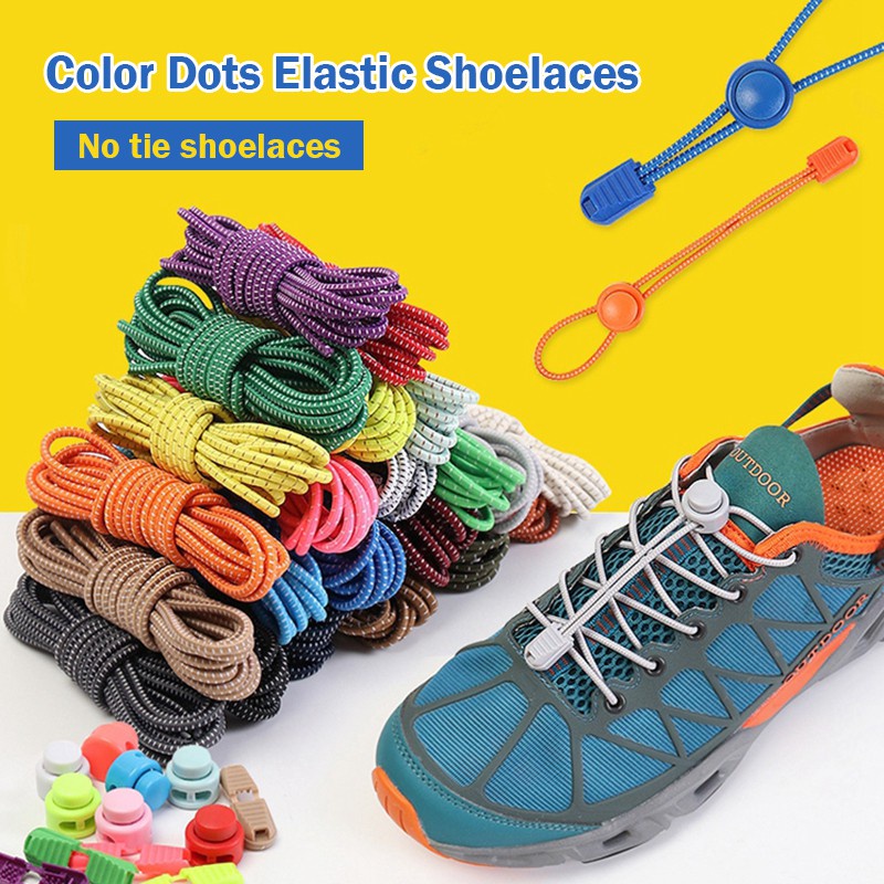 Elastic Lazy Shoelaces Elastic No Tie Shoe Laces Stretching Lock Lazy laces Quick Rubber
