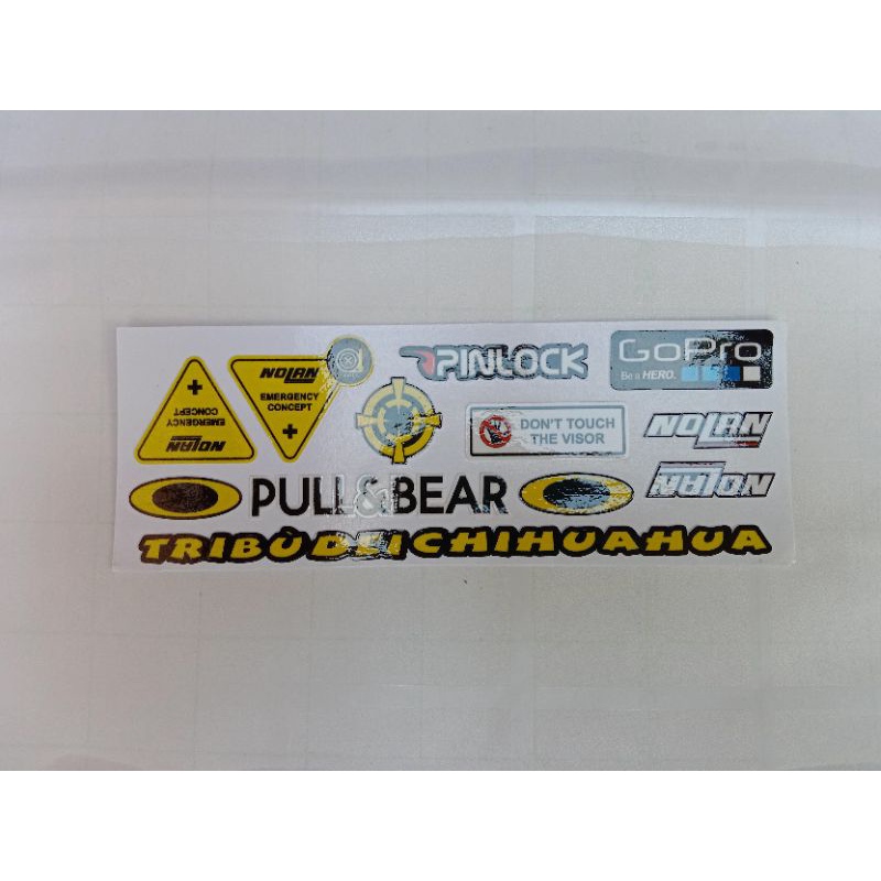 Helmet sticker nolan helmet sticker set | Shopee Philippines