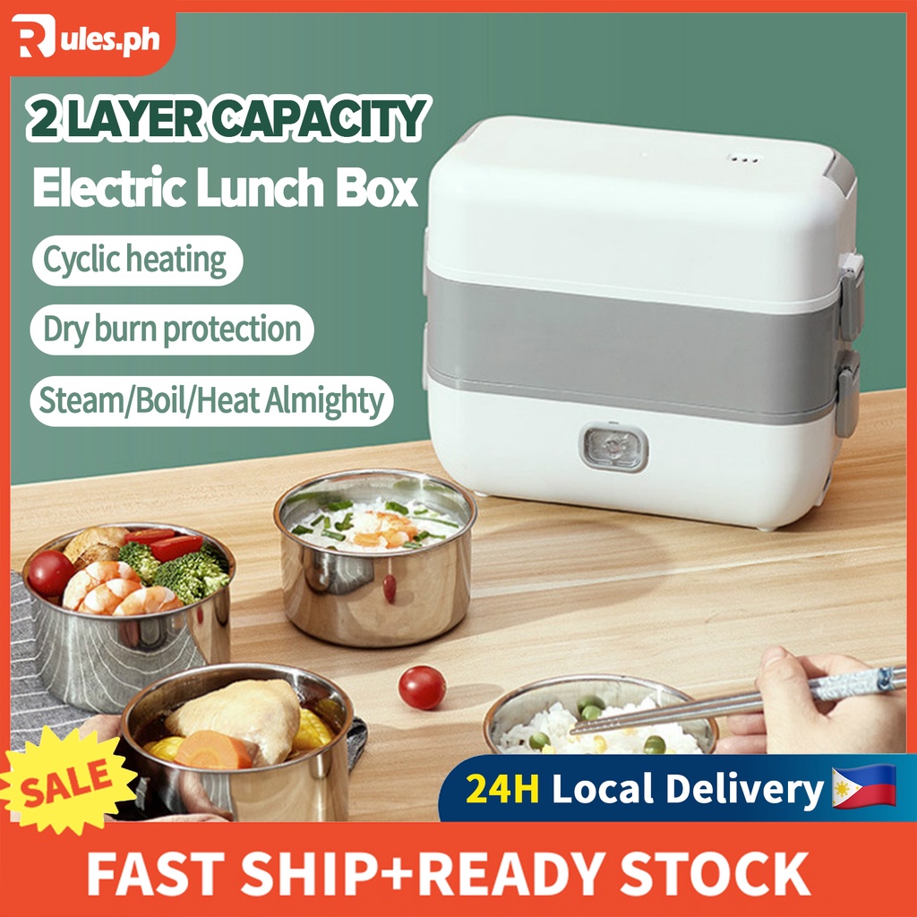 Electric Lunch Box Stainless Steel Heating Food Container Food Warmer