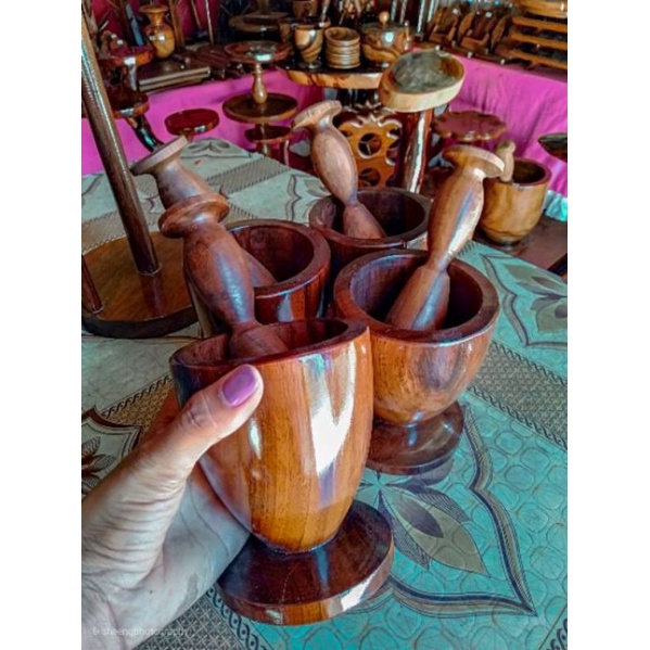 Mortar And Pestle Magkuno Wood Shopee Philippines 8113