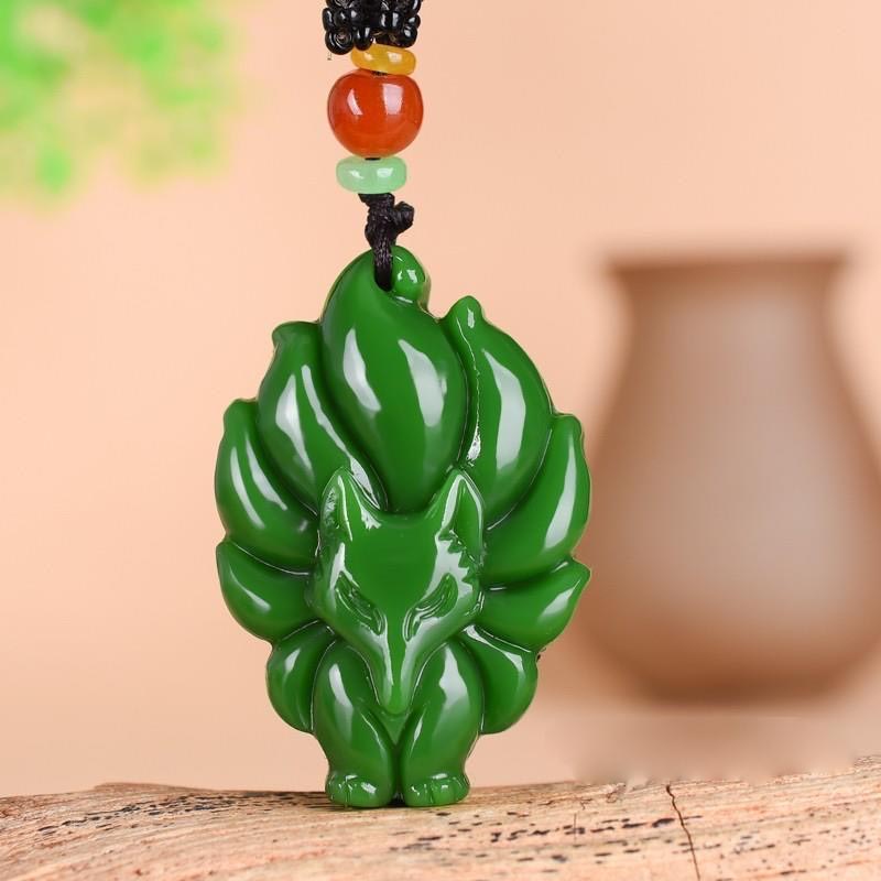 New Style Jasper Large Nine Tailed Fox Pendant Shopee Philippines