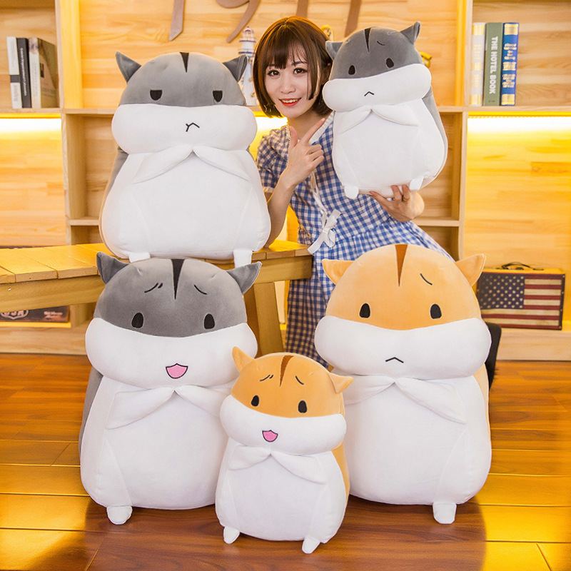 Cute hamster doll plush toy pillow