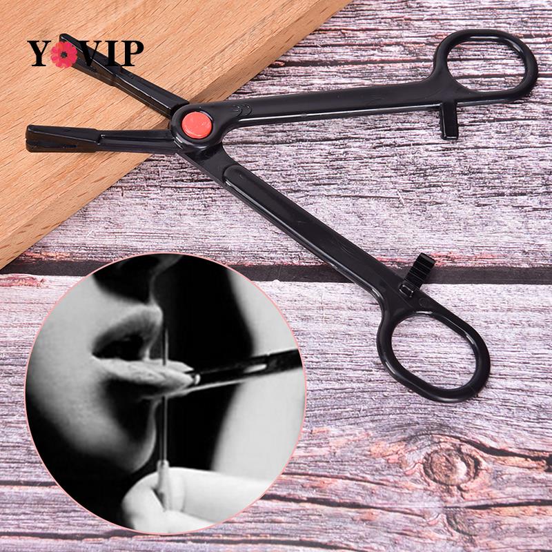 1Pc Profession Acrylic Disposable Body Piercing Plier Plastic Clamp ...