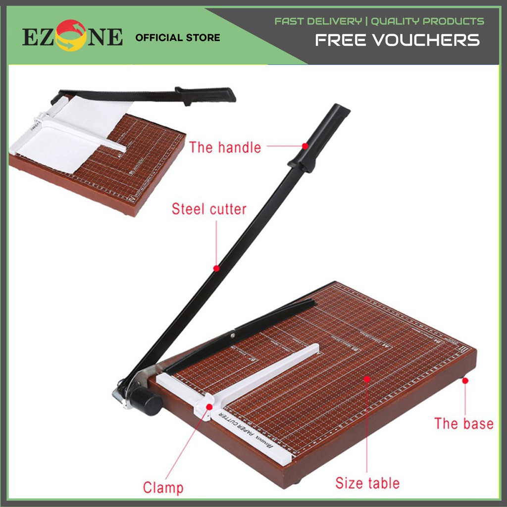 Heavy Duty Office Home Paper Cutter Guillotine Trimmer Capable for B5 ...