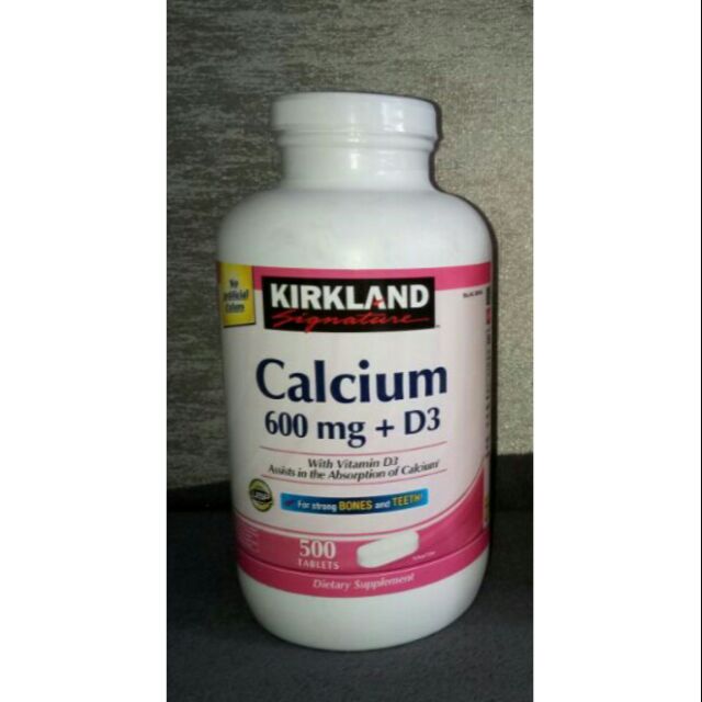 Kirkland Calcium 600mg + Vit D3 Shopee Philippines