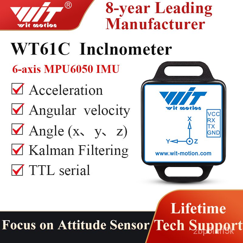 WitMotion WT61C MPU6050 High-Accuracy Accelerometer Sensor,6-Axis ...