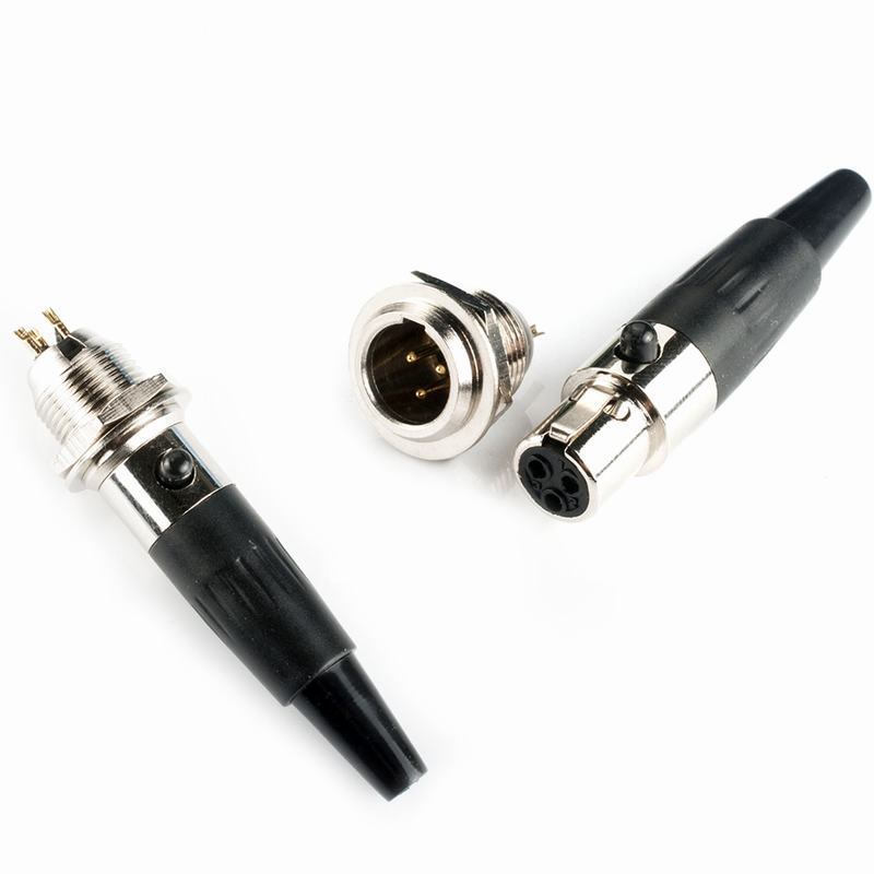 Male / Female Mini XLR TA4F 4Pin Female Audio Connector Microphone ...