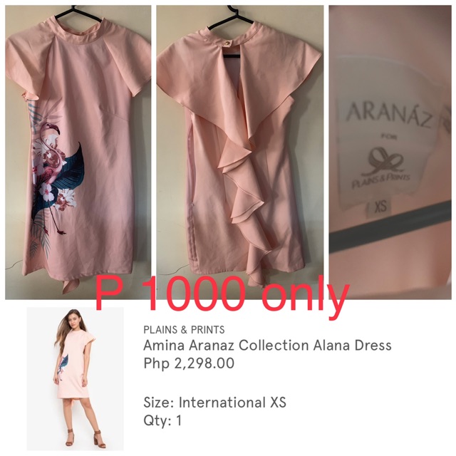 Plains Prints Aranaz Dress Shopee Philippines