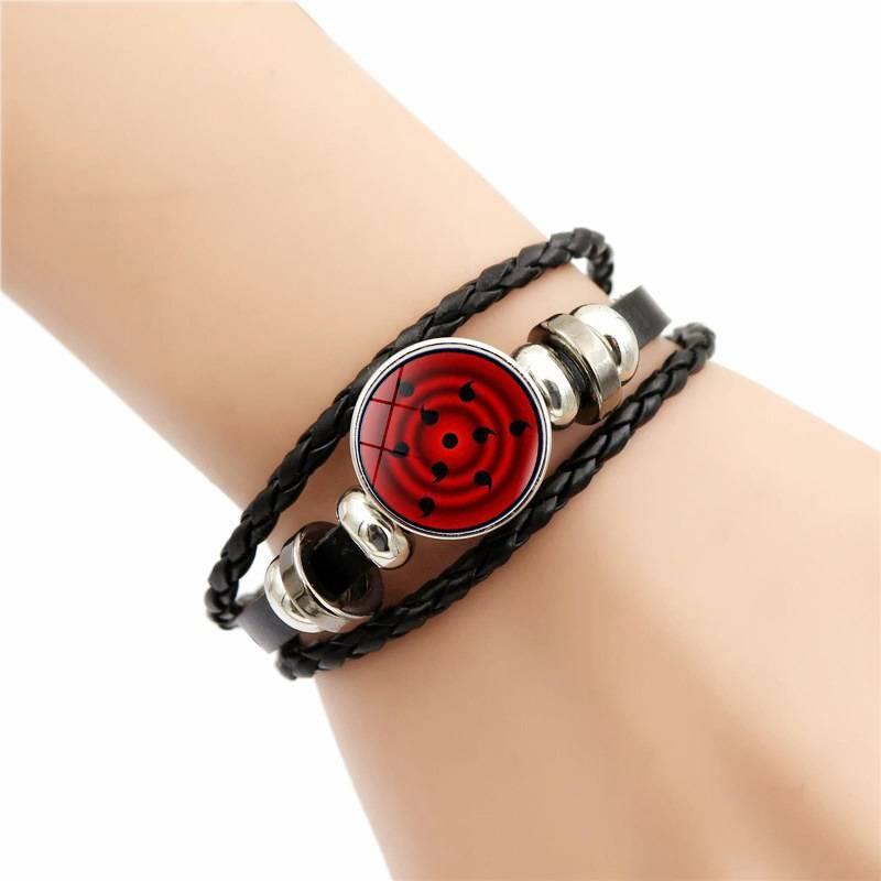Anime Naruto Hatake Kakashi Itachi Sharingan Hand Chain Cosplay ...