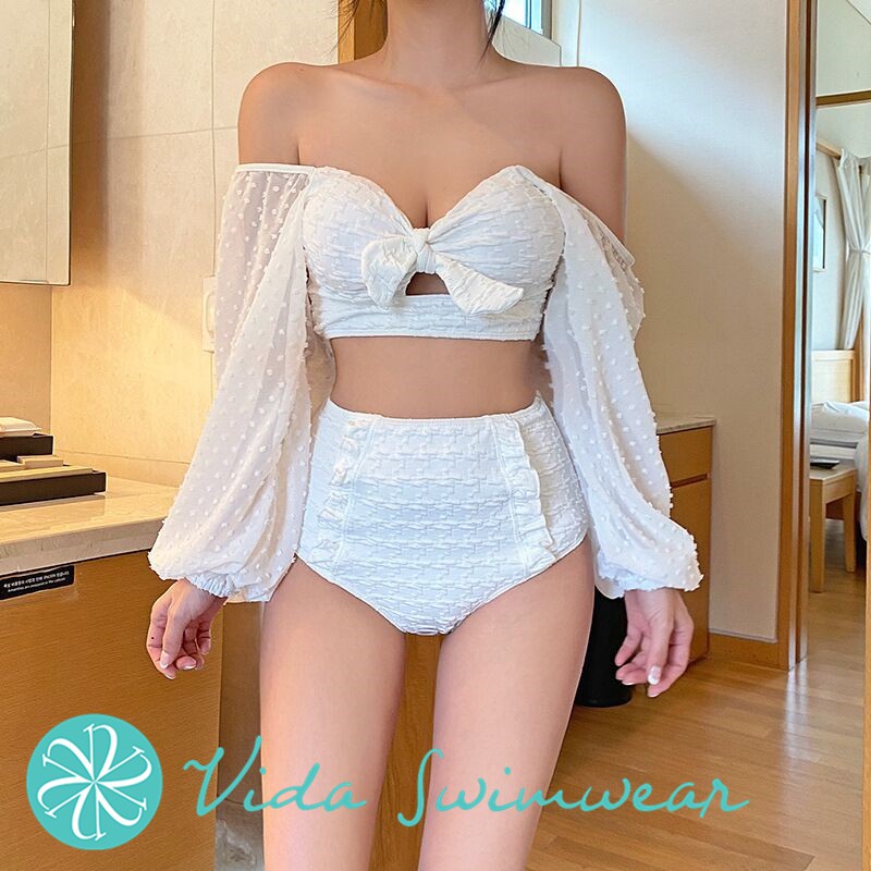 off shoulder two piece swimwear Best Prices and Online Promos