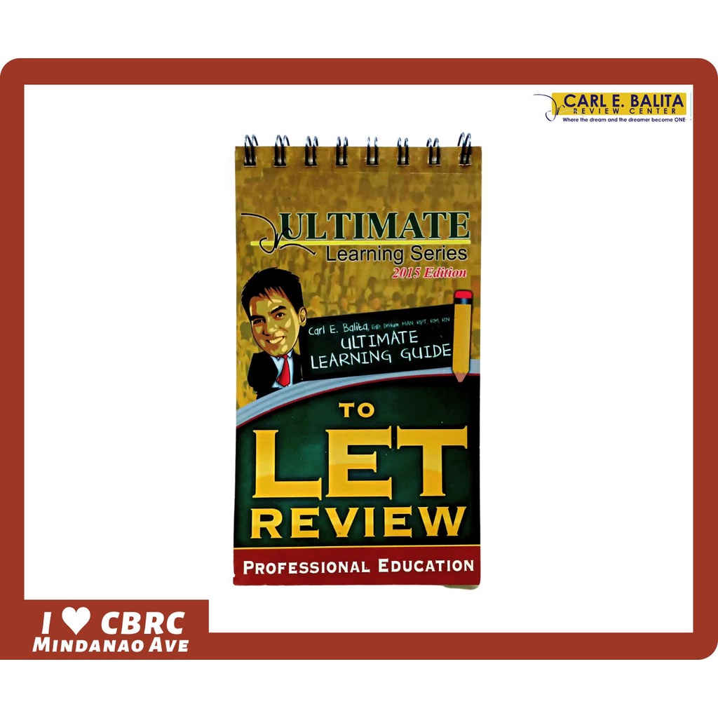 CBRC LET REVIEWER Ultimate Learning Guide To LET REVIEW PROF ED (2015 ...