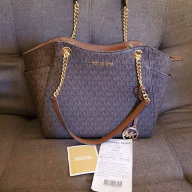 vanilla michael kors jet set tote