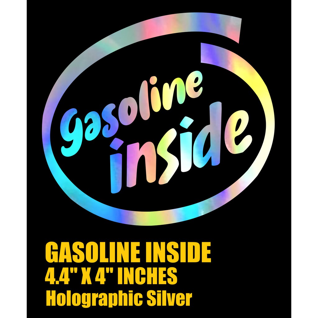 Gasoline Inside Gas Tank Sticker Decal Waterproof | Shopee Philippines