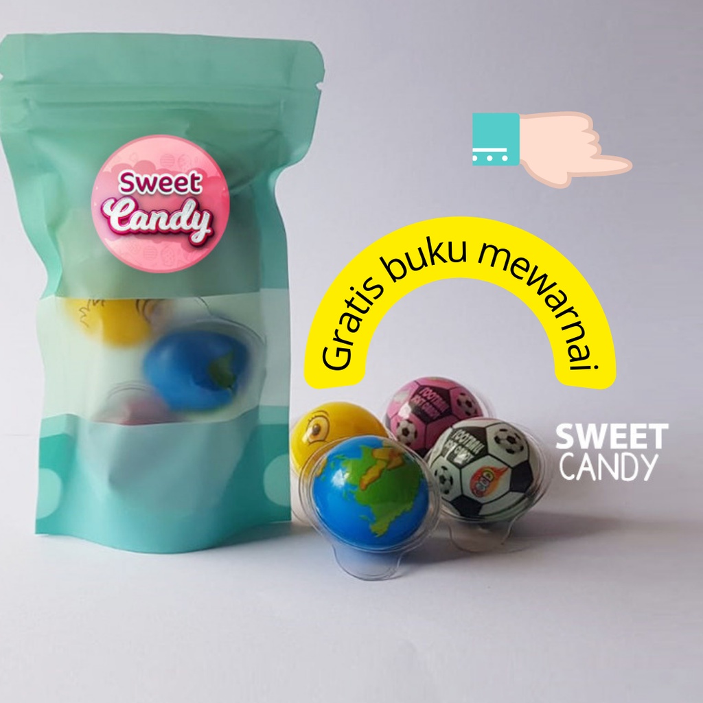 MATA Korean Viral Chewing Gum Bubble Gum Viral Eye Globe Fruit Ball