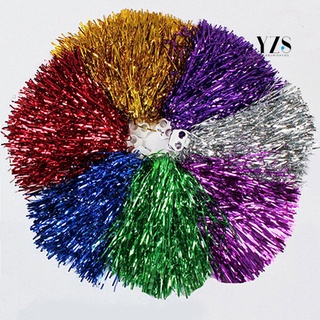 12 Pcs Cheerleader Pompom Dance Cheer Pom White Pom Poms DIY Cheer Pom Poms  Red Pompoms Metal Foil Rainbow Cheerleading Pom Pom