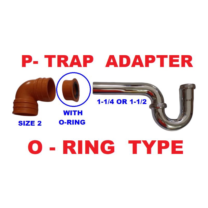 PTRAP ADAPTER ORING TYPE 11/4 or 11/2 ptrap / p trap Shopee