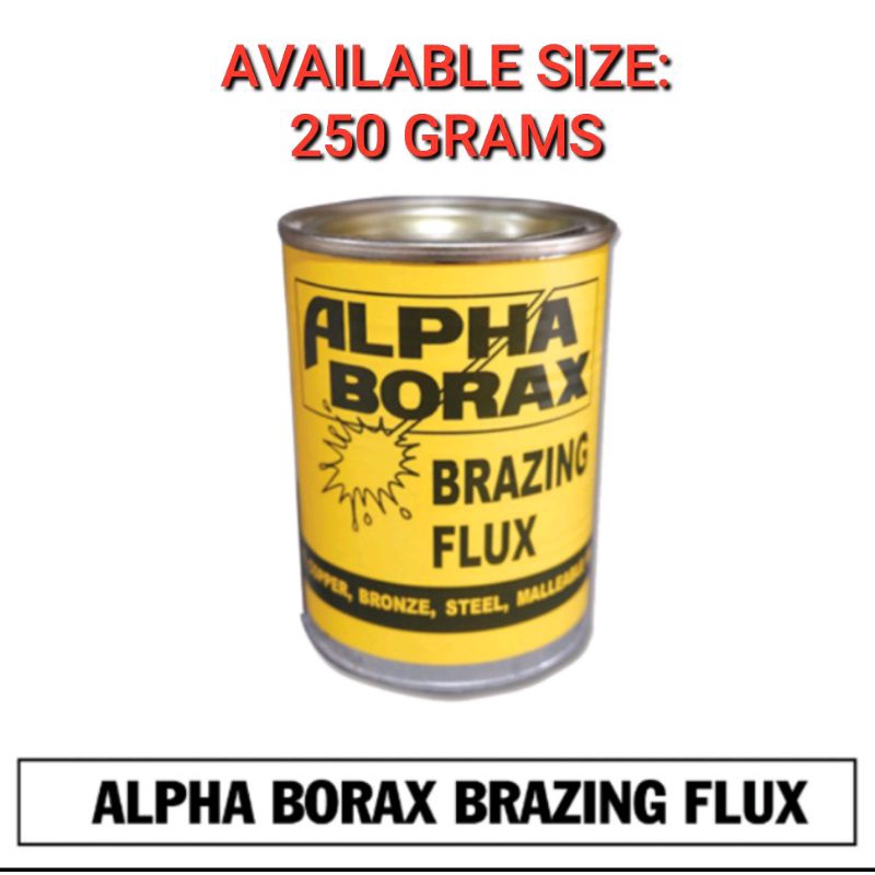 BORAX POWDER ALPHA BORAX ALPHA BRAZING FLUX FOR BRONZE ROD 250G FOR