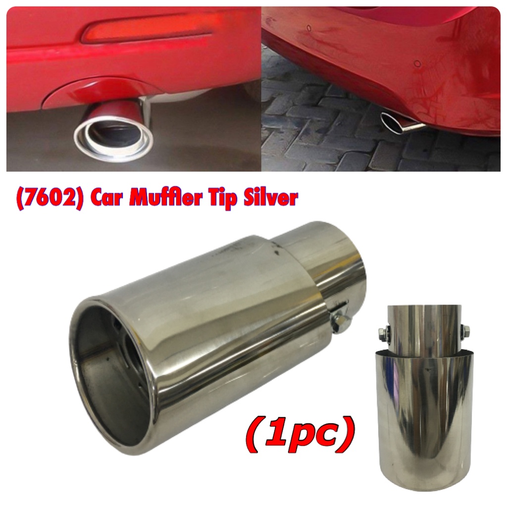 OSCPA CAR MUFFLER TIP STAINLESS CAR WEATHERPROOF SINGLE EXHAUST PIPE