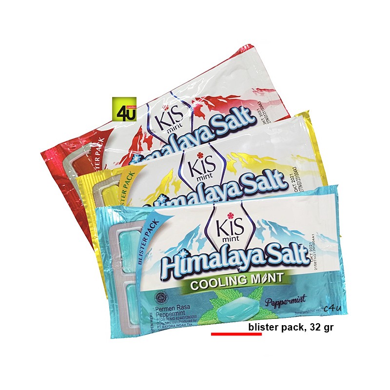 KIS Himalayan Salt Cooling Mint Candy - 32gr Blister Pack | Shopee ...