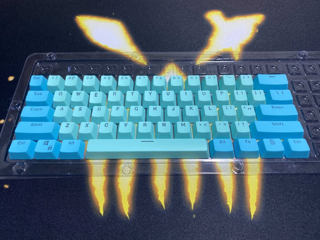 RK 61 Keycaps PBT Material OEM profile Backlit Two-Color Mechanical ...