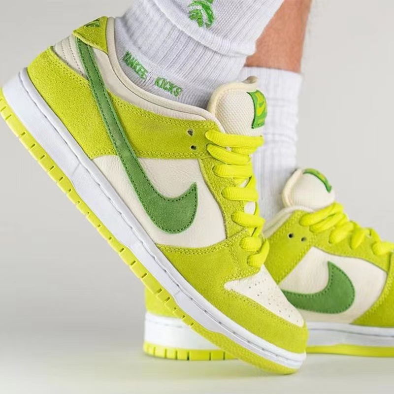 Dunk sb classic apple green shoes for man woman with box paperbag