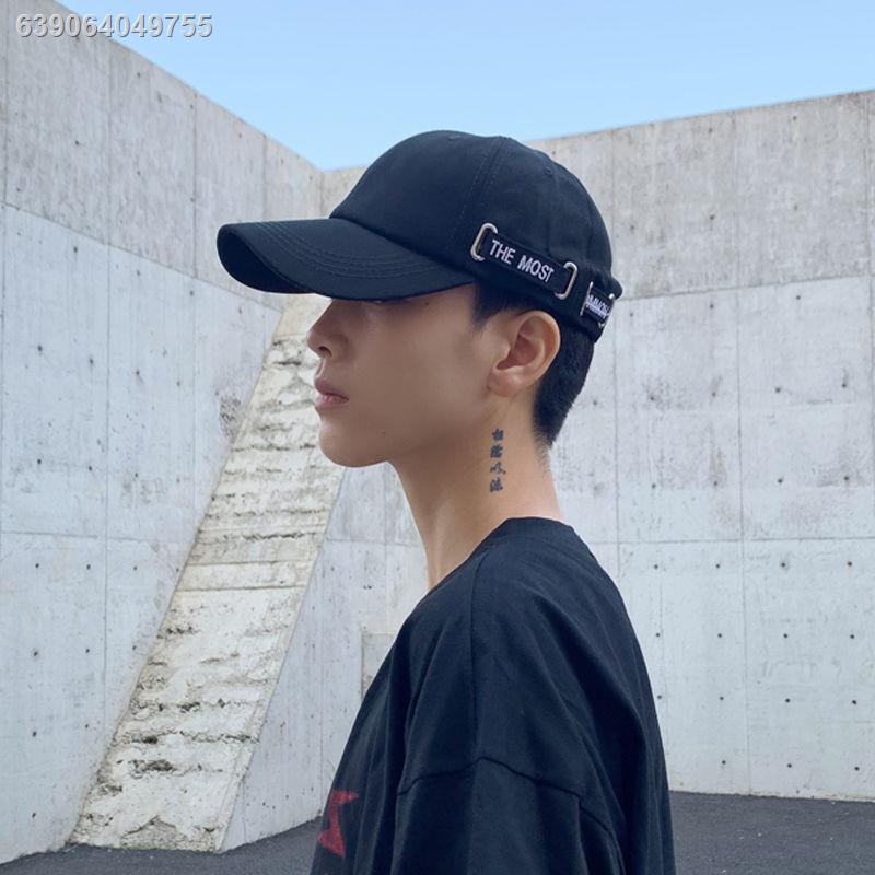 Peaked cap۩♘△Hat men s trendy brand Korean version of the black