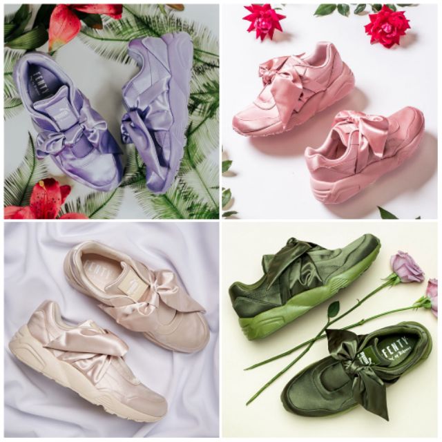 Satin hot sale bow sneakers