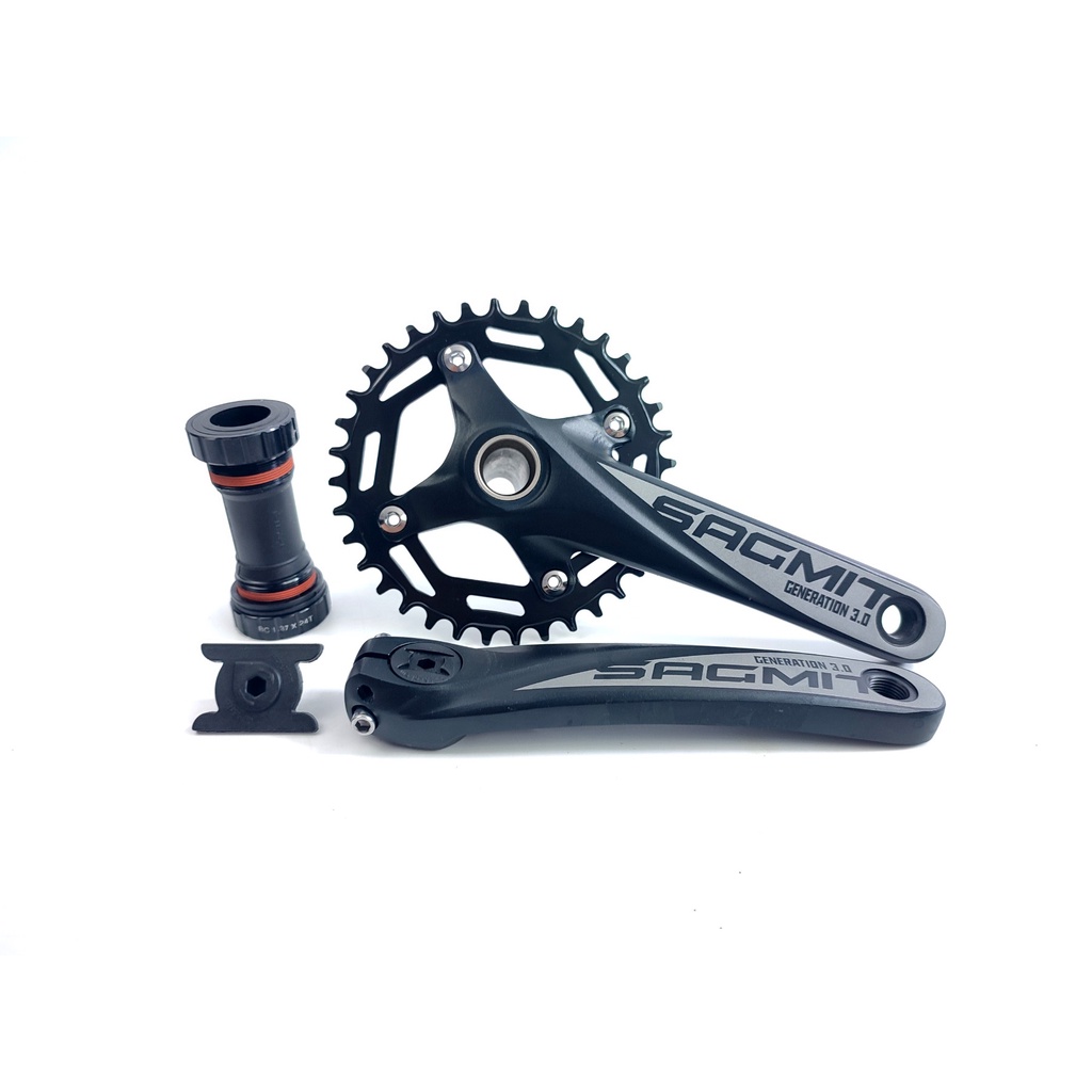 BKAT Sagmit Generation Hollowtech MTB Crank Set 34 36T Mountain Bike Crank Arm Chainring Shopee Philippines