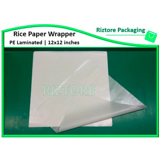 100Pcs/Pack Rice Wrapper/Burger Wrapper/Food Liner (PE Laminated ...