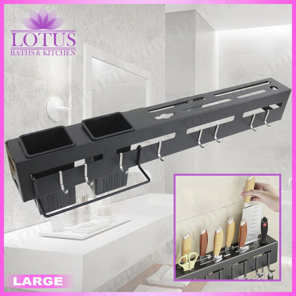 Shelves racks bathroom racks℗Lotus Knife Holder Stainless Steel Hanging