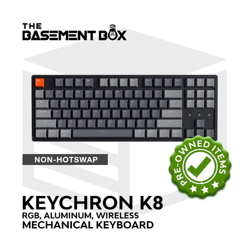 Keychron K8 Mechanical Keyboard (Tenkeyless, Wired/Bluetooth, RGB ...