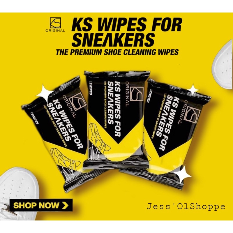 KS Original Wipes For Sneakers Shoes Cleaning Care Product Premium