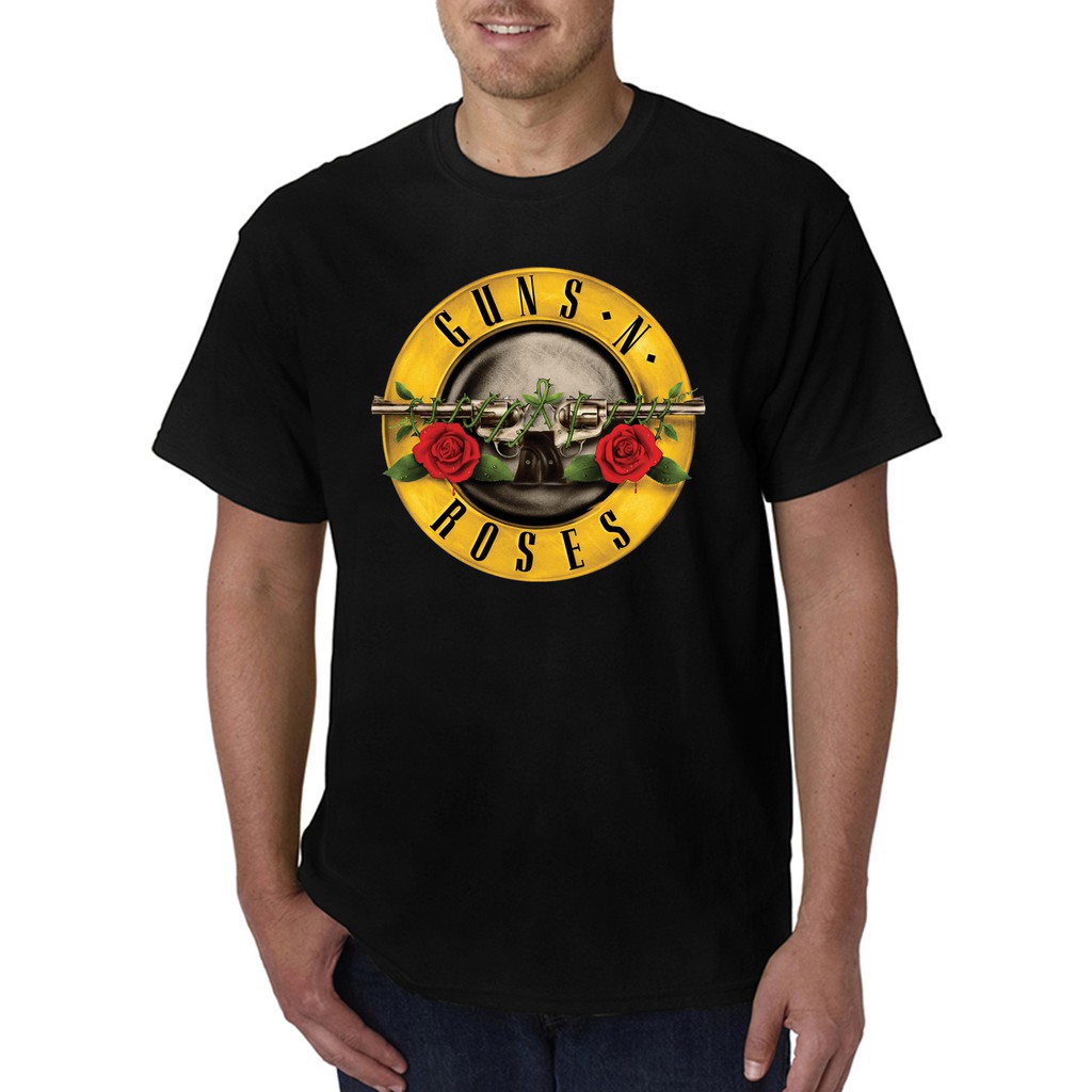 Guns N Roses Logo Rock Band T Shirt