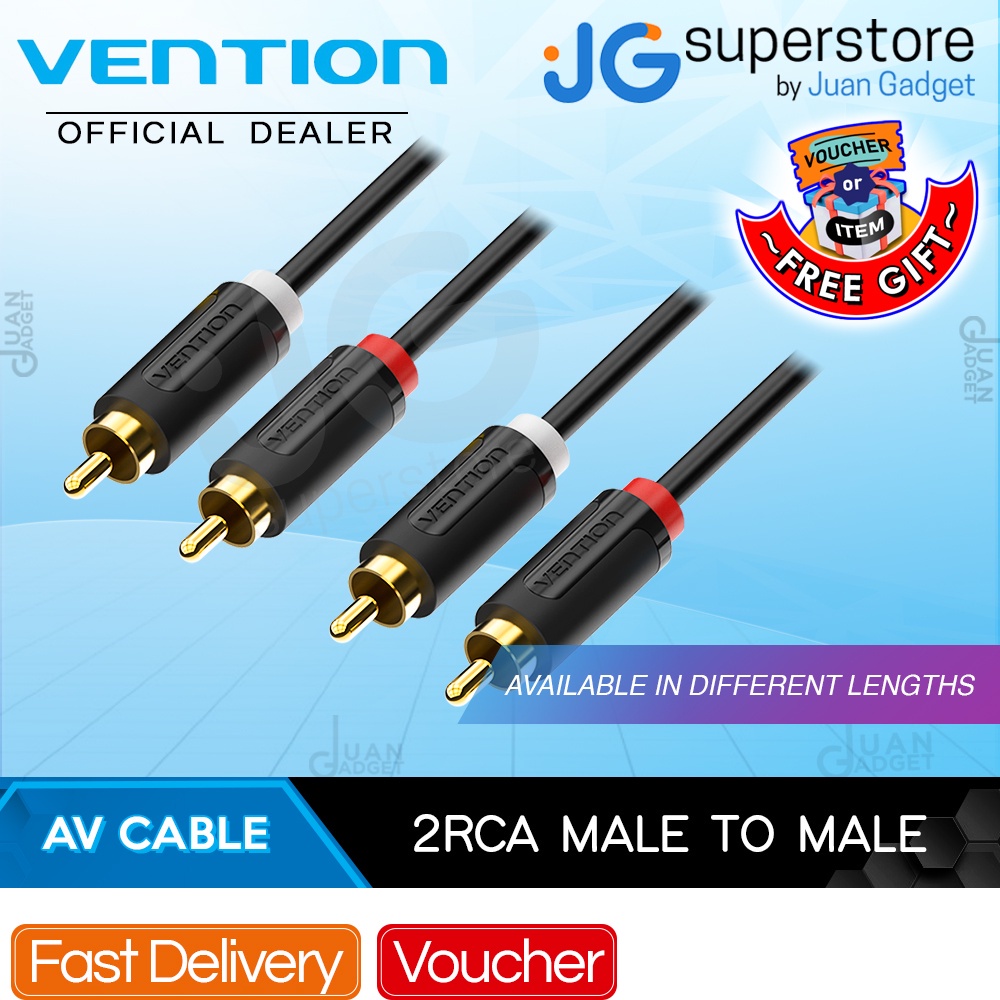 Vention Rca Cable Male To Male Meters Pvc Audio Cable Hi Fi Bcm Jg Superstore