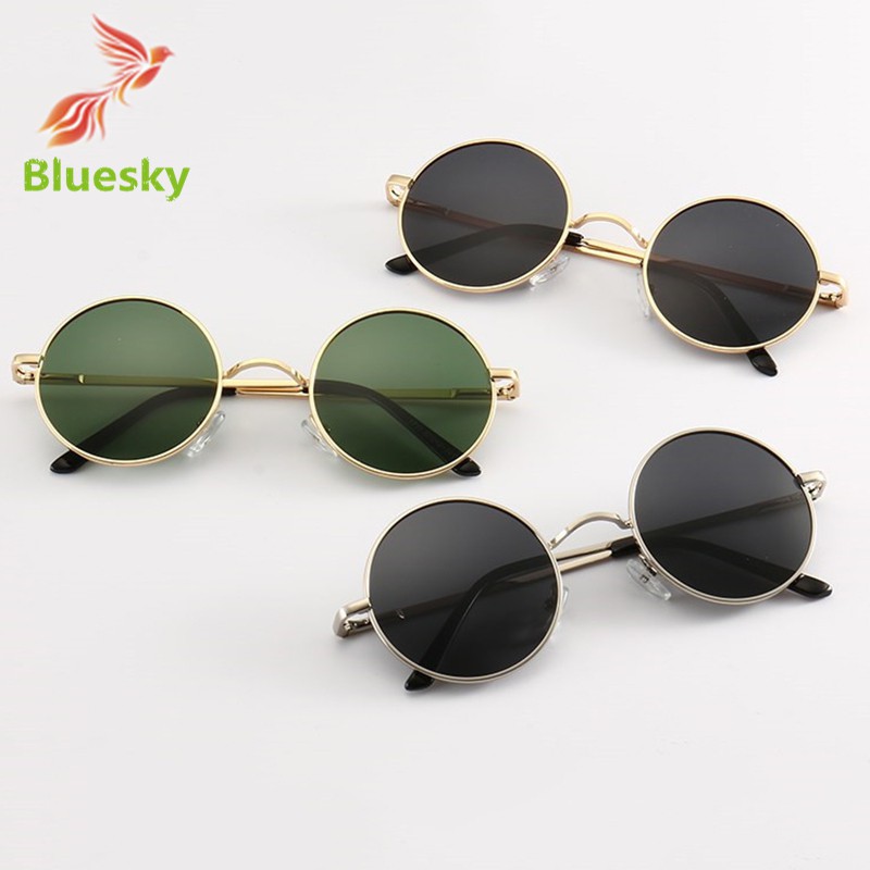 Vintage Retro Round Sunglasses Metal Circle Frame Casual